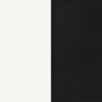 RETRO 5-PIECE ROUND DINING TABLE SET WHITE AND BLACK - Image 8