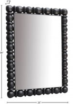 Aubrey Acacia Wood Frame Mirror - Image 8