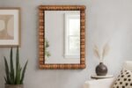 Aubrey Acacia Wood Frame Mirror - Image 2