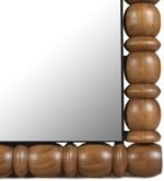 Aubrey Acacia Wood Frame Mirror - Image 6