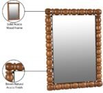 Aubrey Acacia Wood Frame Mirror - Image 9