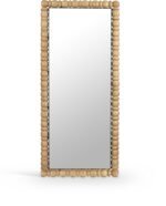 Aubrey Acacia Wood Frame Mirror