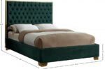 Lana Velvet Upholstered Bed - Image 3