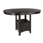 2423-36 Round / Oval Counter Height Table with Storage Base - Image 3