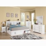 Louis Philippe III EK Bed W/Storage - Image 3