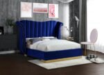 Flora Velvet Upholstered Bed - Image 2