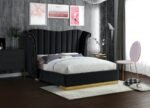 Flora Velvet Upholstered Bed - Image 2
