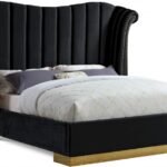 Flora Velvet Upholstered Bed