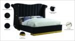 Flora Velvet Upholstered Bed - Image 5