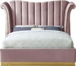 Flora Velvet Upholstered Bed - Image 3