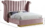 Flora Velvet Upholstered Bed - Image 4