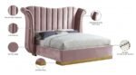 Flora Velvet Upholstered Bed - Image 5