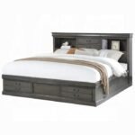 Louis Philippe III Queen Bed W/Storage - Image 3
