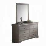 Louis Philippe III Gray Mirror - Image 2