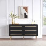Marisol Wood Veneer And Iron Dresser - Image 2