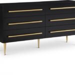Marisol Wood Veneer And Iron Dresser