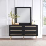 Marisol Wood Veneer And Iron Dresser - Image 3