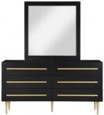 Marisol Wood Veneer And Iron Dresser - Image 5