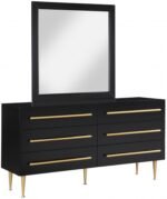 Marisol Wood Veneer And Iron Dresser - Image 6