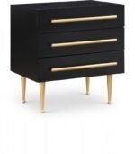 Marisol Wood Veneer And Iron Nightstand