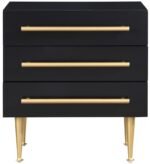 Marisol Wood Veneer And Iron Nightstand - Image 3
