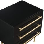 Marisol Wood Veneer And Iron Nightstand - Image 7