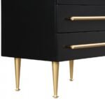 Marisol Wood Veneer And Iron Nightstand - Image 8