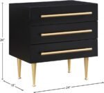 Marisol Wood Veneer And Iron Nightstand - Image 9