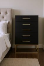 Maxine Wood Veneer And Iron Chest - Image 2