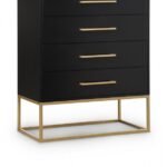 Maxine Wood Veneer And Iron Chest