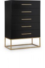 Maxine Wood Veneer And Iron Chest