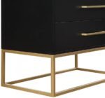 Maxine Wood Veneer And Iron Chest - Image 8