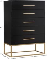 Maxine Wood Veneer And Iron Chest - Image 10