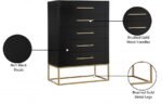 Maxine Wood Veneer And Iron Chest - Image 11