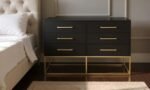 Maxine Wood Veneer And Iron Dresser - Image 2