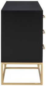 Maxine Wood Veneer And Iron Dresser - Image 8