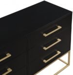 Maxine Wood Veneer And Iron Dresser - Image 10
