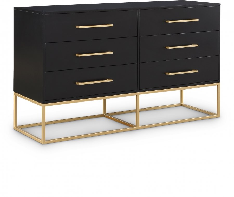25951.jpg Maxine Wood Veneer And Iron Dresser - Image 1
