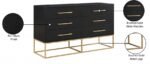 Maxine Wood Veneer And Iron Dresser - Image 14