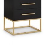 Maxine Wood Veneer And Iron Nightstand