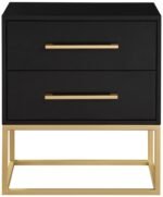 Maxine Wood Veneer And Iron Nightstand - Image 3