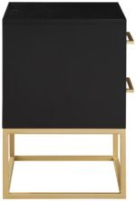 Maxine Wood Veneer And Iron Nightstand - Image 5