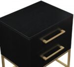 Maxine Wood Veneer And Iron Nightstand - Image 7