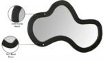 Oblique Acacia Wood Frame Mirror - Image 9