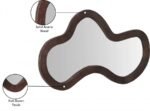 Oblique Acacia Wood Frame Mirror - Image 8