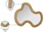 Oblique Acacia Wood Frame Mirror - Image 8