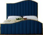 Jolie Velvet Upholstered Bed - Image 3