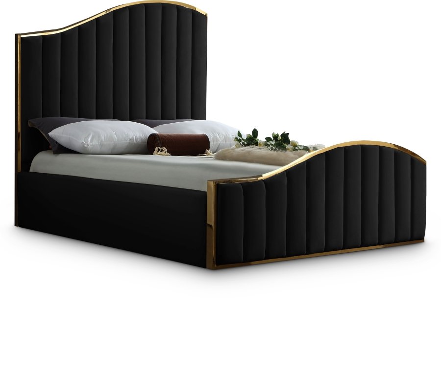 2633.jpg Jolie Velvet Upholstered Bed - Image 1
