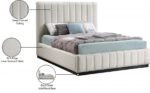 Lucia Linen Textured Fabric Upholstered Bed - Image 13