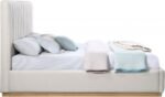 Lucia Linen Textured Fabric Upholstered Bed - Image 4